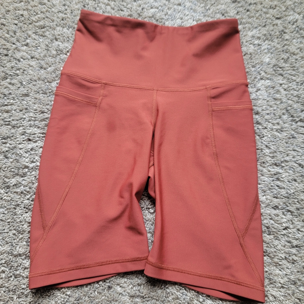 Old Navy High-Waist Rust-Tone Bike Shorts Size XS